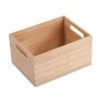 ORGANIZER BOX BAMBOO ESSENTIALS WITH HANDLES 26X18.5X16.5CM STACKABLE