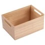 ORGANIZER BOX BAMBOO ESSENTIALS WITH HANDLES 37X26X16.5CM STACKABLE