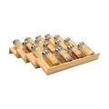 SPICE RACK ORGANIZER BAMBOO ESSENTIALS 4 PC.