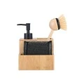 DISHWASHER CONTAINER BAMBOO ESSENTIALS WITH SPONGES AND BRUSH