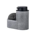 SOAP DISPENSER WITH BLACK SPONGE GREY