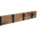WALL HANGER WOODEN WITH 4 FOLDABLE HOOKS