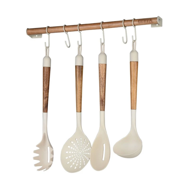 WALL KITCHEN HANGER WITH 6 HOOKS