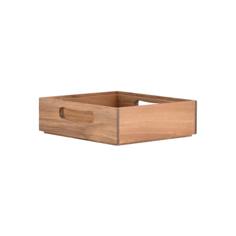 ORGANIZING BOX ALLURE STACKABLE WITH HANDLES 20X17.5CM