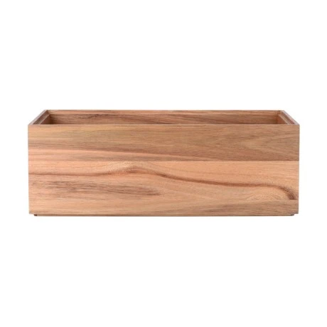 ORGANIZING BOX ALLURE STACKABLE WITH HANDLES 35X20CM
