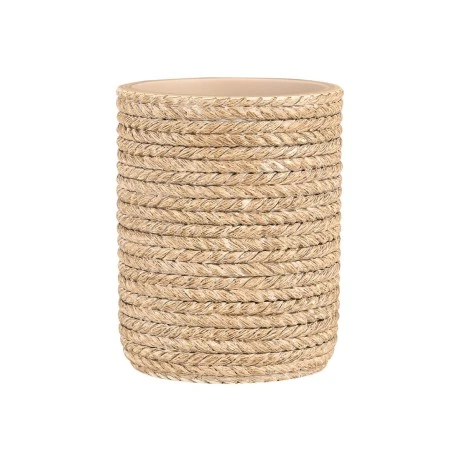 NAUTICA BEIGE RESIN BATHROOM TUMBLER