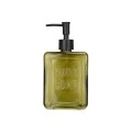 SOAP DISPENSER PURE SOAP GLASS 520ML GREEN