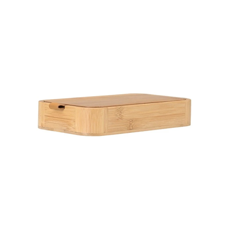ESTIA ΚΟΥΤΙ ΟΡΓΑΝΩΣΗΣ ΚΑΙ ΑΠΟΘΗΚΕΥΣΗΣ BAMBOO ESSENTIALS ΜΕ ΚΑΘΡΕΦΤΗ 23x13,50x4cm