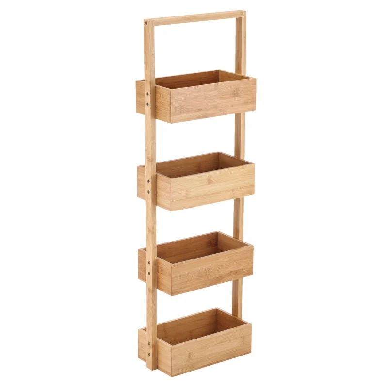 FLOOR SHELF BAMBOO ESSENTIALS WITH 4 SHELVES