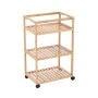 STORAGE TROLLEY BAMBOO ESSENTIALS WITH 3 SHELVES