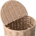 BATHROOM BIN BOTANICA WITH LID 12lt  HANDMADE