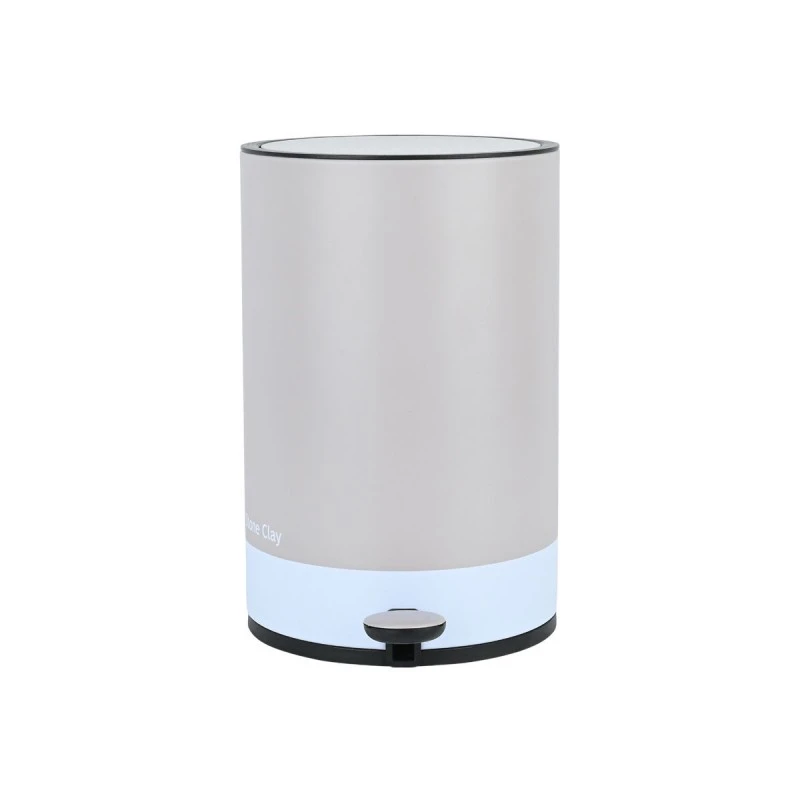 BATHROOM BIN TONE LAB SOFT CLOSE 6lt STONE CLAY