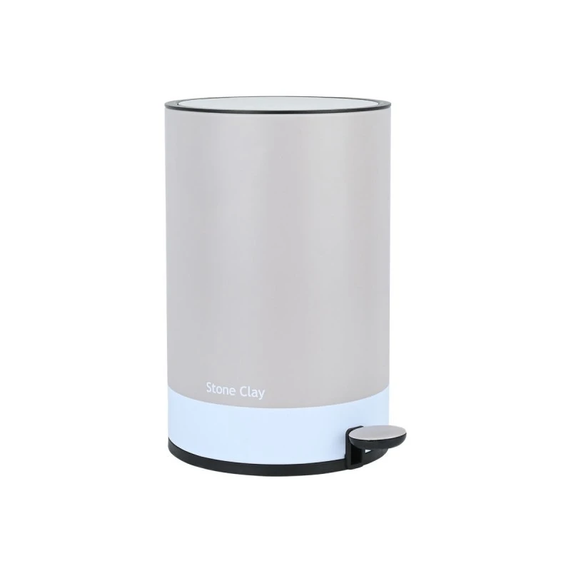 BATHROOM BIN TONE LAB SOFT CLOSE 6lt STONE CLAY