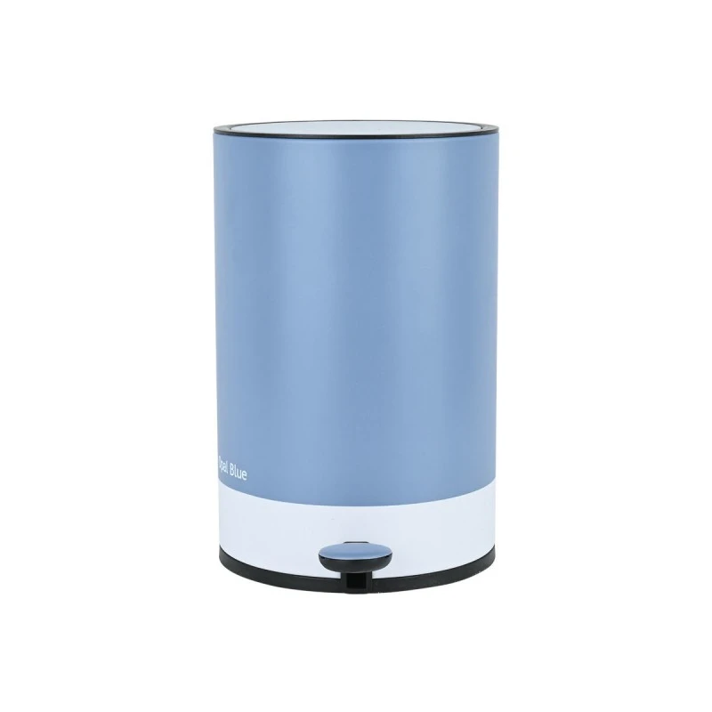 BATHROOM BIN TONE LAB SOFT CLOSE 6lt OPAL BLUE
