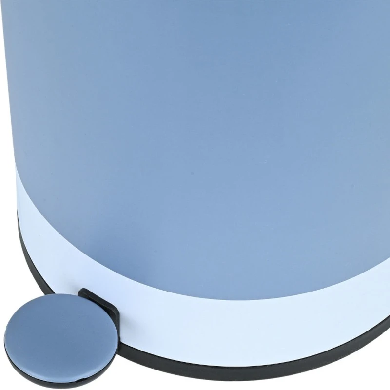 BATHROOM BIN TONE LAB SOFT CLOSE 6lt OPAL BLUE