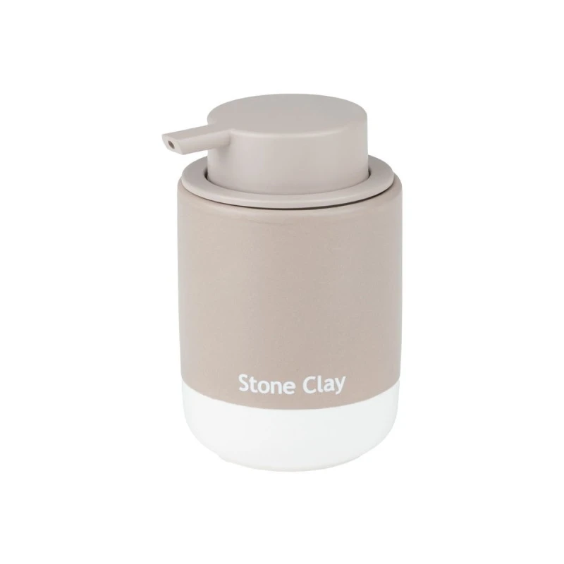 SOAP DISPENSER TONE LAB CERAMIC STONE CLAY