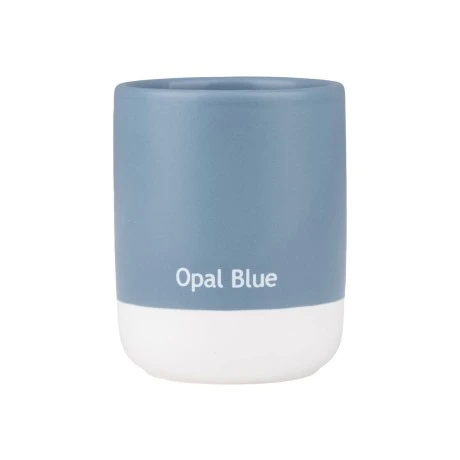 TOOTHBRUSH HOLDER TONE LAB CERAMIC OPAL BLUE