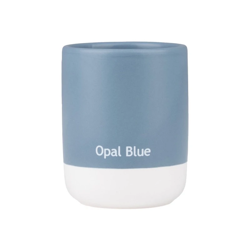 TOOTHBRUSH HOLDER TONE LAB CERAMIC OPAL BLUE