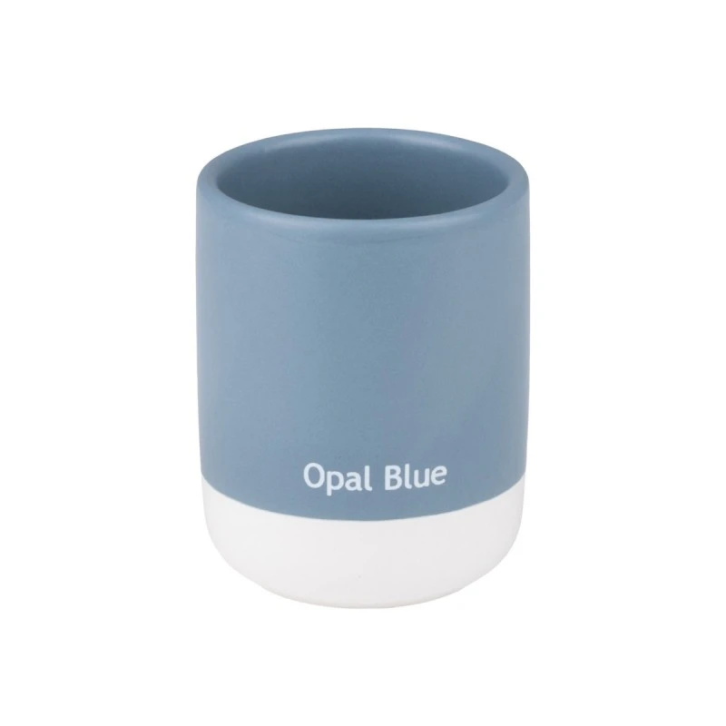 TOOTHBRUSH HOLDER TONE LAB CERAMIC OPAL BLUE