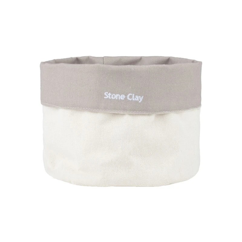 STORAGE BASKET TONE LAB WITH INTERNAL CLOATHING SET OF 2PCS STONE CLAY