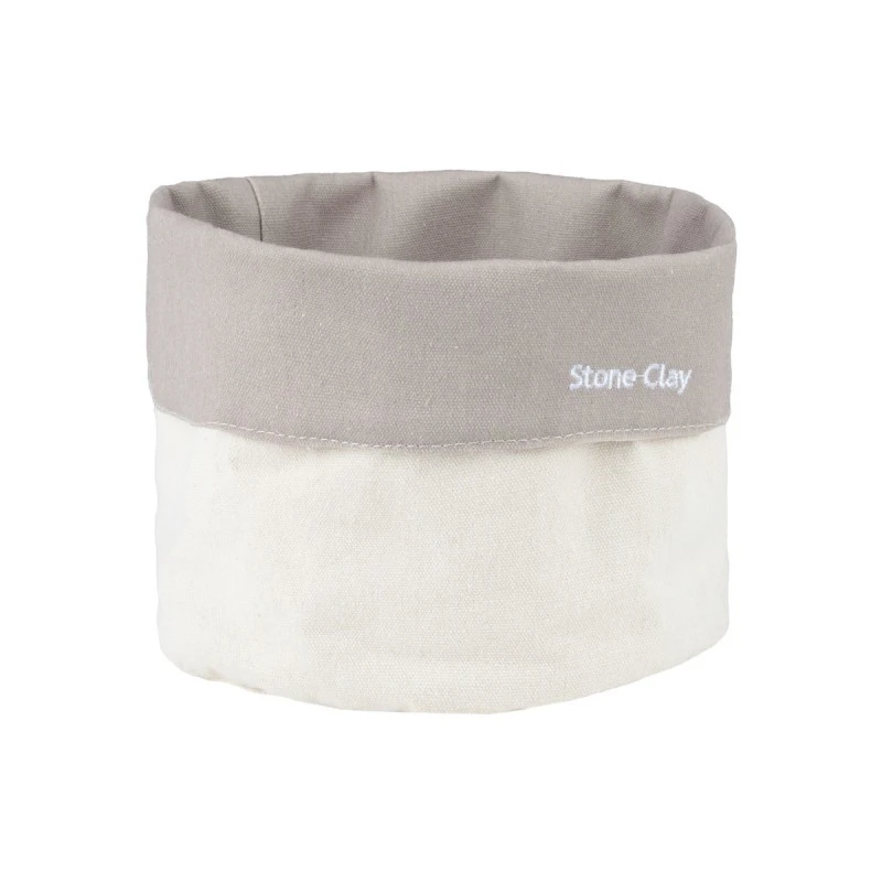 STORAGE BASKET TONE LAB WITH INTERNAL CLOATHING SET OF 2PCS STONE CLAY