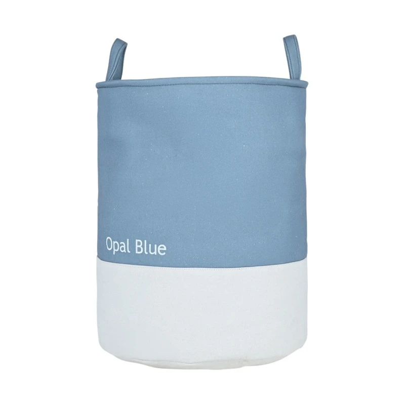 LAUNDRY BASKET TONE LAB WITH HANDLES 35x35x50cm OPAL BLUE