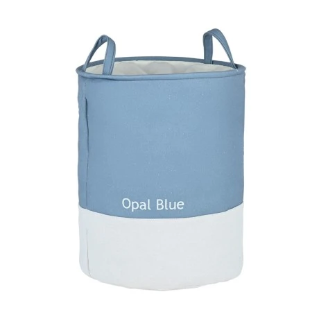 LAUNDRY BASKET TONE LAB WITH HANDLES 35x35x50cm OPAL BLUE