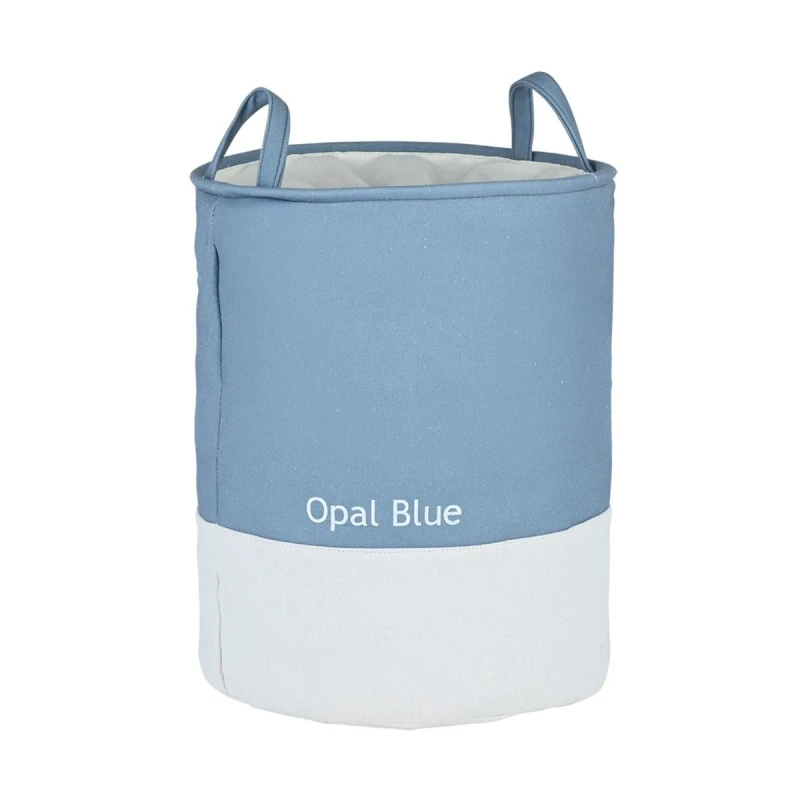 LAUNDRY BASKET TONE LAB WITH HANDLES 35x35x50cm OPAL BLUE