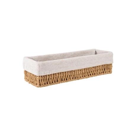 BOTANICA STORAGE &amp; ORGANISER BASKET 32x10x8cm WITH INTERNAL CLOATHING