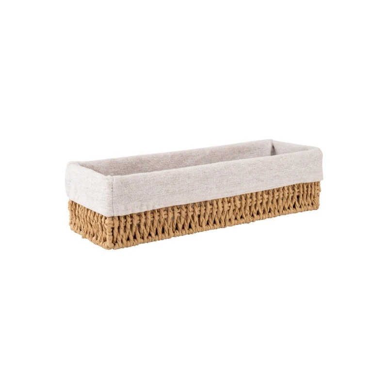 BOTANICA STORAGE &amp; ORGANISER BASKET 32x10x8cm WITH INTERNAL CLOATHING