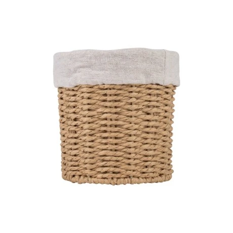 BOTANICA STORAGE &amp; ORGANISER BASKET 15x15x15cm WITH INTERNAL CLOATHING