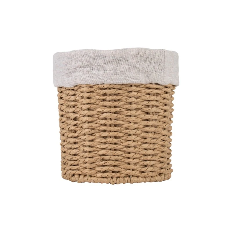 BOTANICA STORAGE &amp; ORGANISER BASKET 15x15x15cm WITH INTERNAL CLOATHING