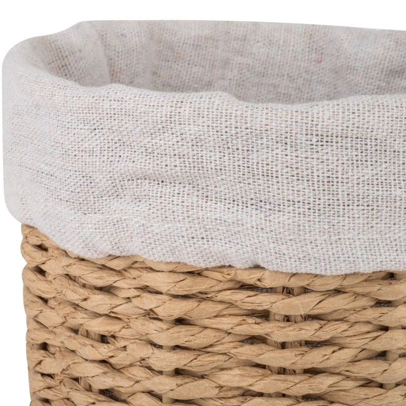 BOTANICA STORAGE &amp; ORGANISER BASKET 15x15x15cm WITH INTERNAL CLOATHING
