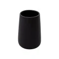 TOOTHBRUSH HOLDER BAMBOO PORCELAIN BLACK