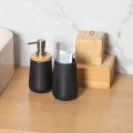 TOOTHBRUSH HOLDER BAMBOO PORCELAIN BLACK