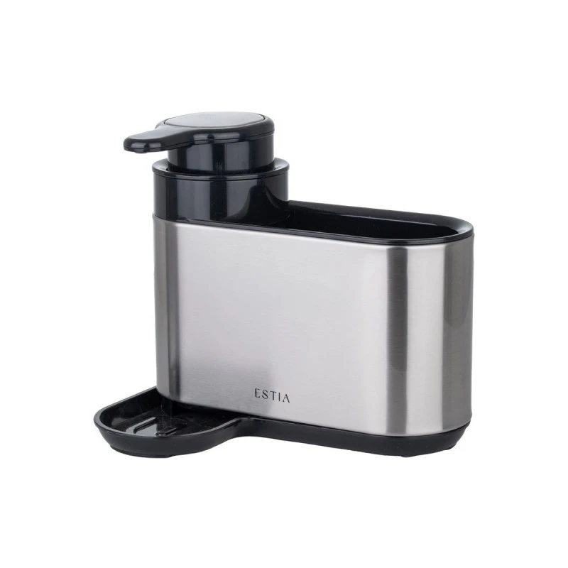 STAINLESS STEEL DISH SOAP DISPENSER INOXA WITH SPONGE HOLDER INOX