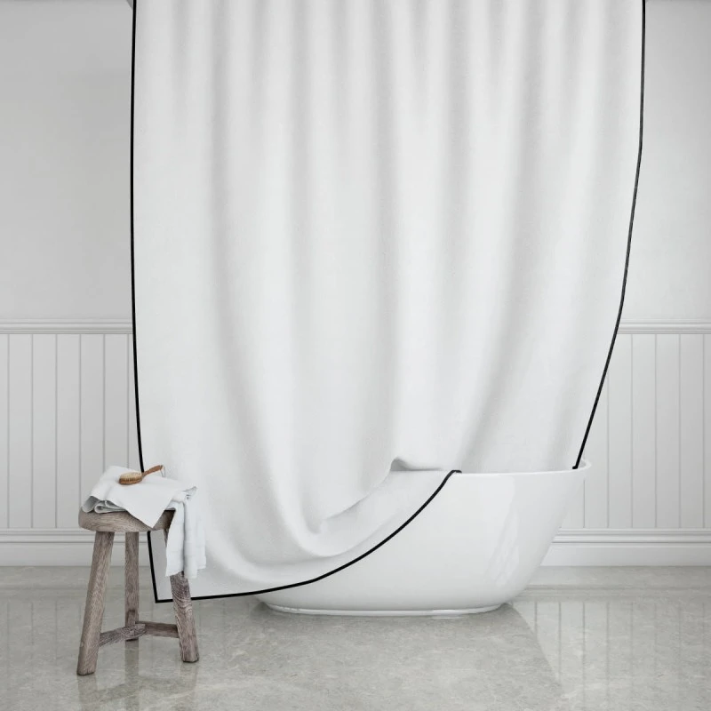 ESTIA ΚΟΥΡΤΙΝΑ ΜΠΑΝΙΟΥ FRAME ΥΦΑΣΜΑΤΙΝΗ 180x200cm
