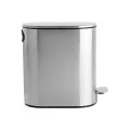 BATHROOM BIN SLIM SOFT CLOSE STAINLESS STEEL 5lt MATTE INOX