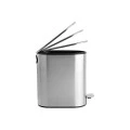 BATHROOM BIN SLIM SOFT CLOSE STAINLESS STEEL 5lt MATTE INOX
