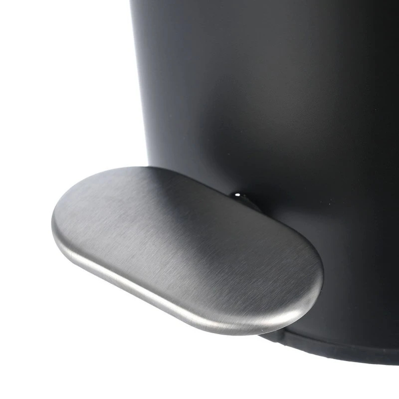 BATHROOM BIN SLIM SOFT CLOSE STAINLESS STEEL 5lt MATTE INOX