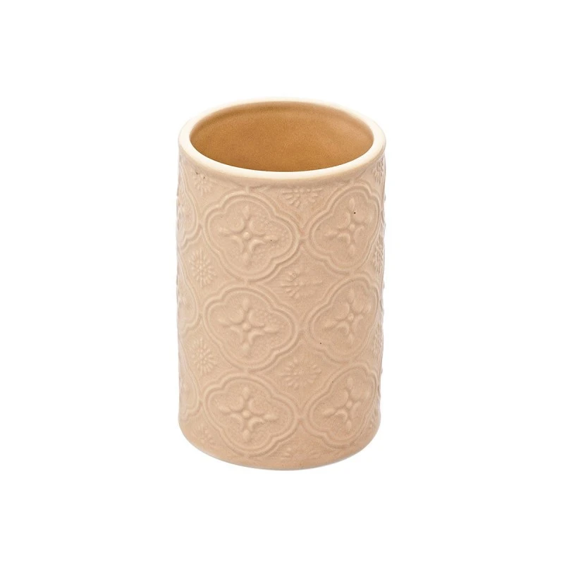 TOOTHBRUSH HOLDER BOHO PORCELAIN BEIGE