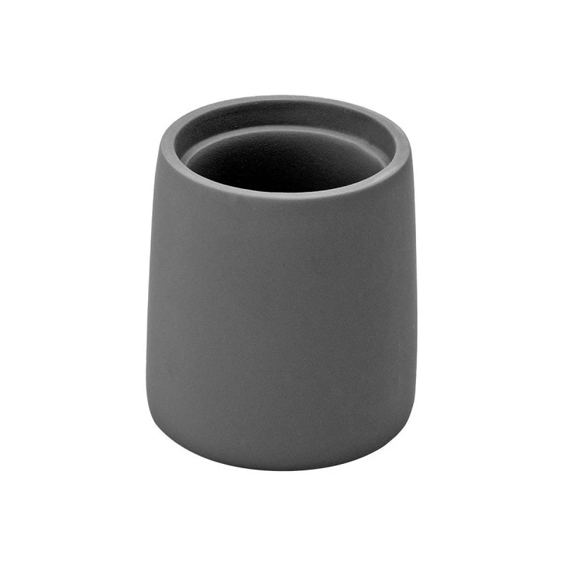 TOOTHBRUSH HOLDER CEMENT POLYRESIN GREY