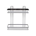 ESTIA ΕΤΑΖΕΡΑ ELEGANT ΜΕΤΑΛΛΙΚΗ ΙΣΙΑ 2 ΘΕΣΕΩΝ 27x25x12.5cm ΧΡΩΜΙΟΥ