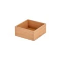 DRAWER ORGANIΖER BOX BAMBOO ESSENTIALS 15x15x7cm