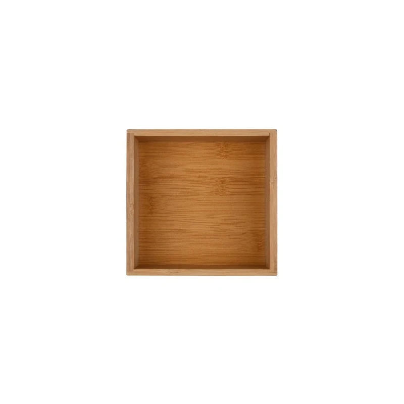 DRAWER ORGANIΖER BOX BAMBOO ESSENTIALS 15x15x7cm