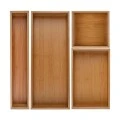 DRAWER ORGANIΖER BOX BAMBOO ESSENTIALS 15x15x7cm