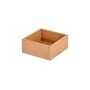 DRAWER ORGANIΖER BOX BAMBOO ESSENTIALS 15x15x7cm