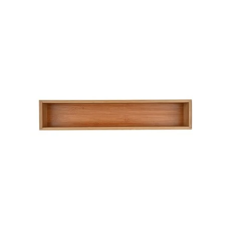 DRAWER ORGANIΖER BOX BAMBOO ESSENTIALS 8x38x7cm