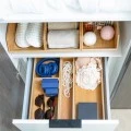 DRAWER ORGANIΖER BOX BAMBOO ESSENTIALS 8x38x7cm