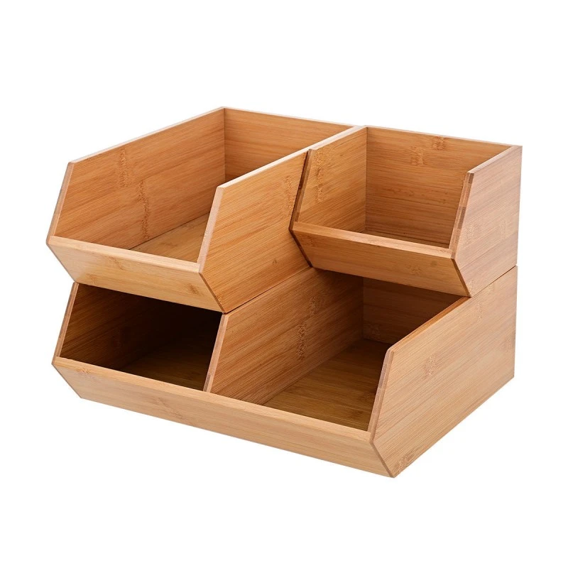 ORGANIΖER BOX BAMBOO ESSENTIALS 35x31x12.5cm